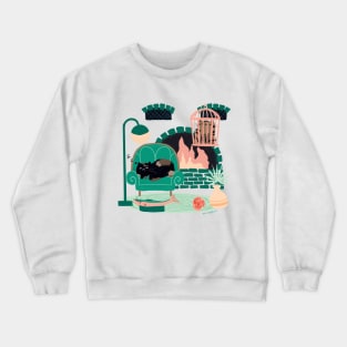 Truffle the Cat’s Staycation Crewneck Sweatshirt